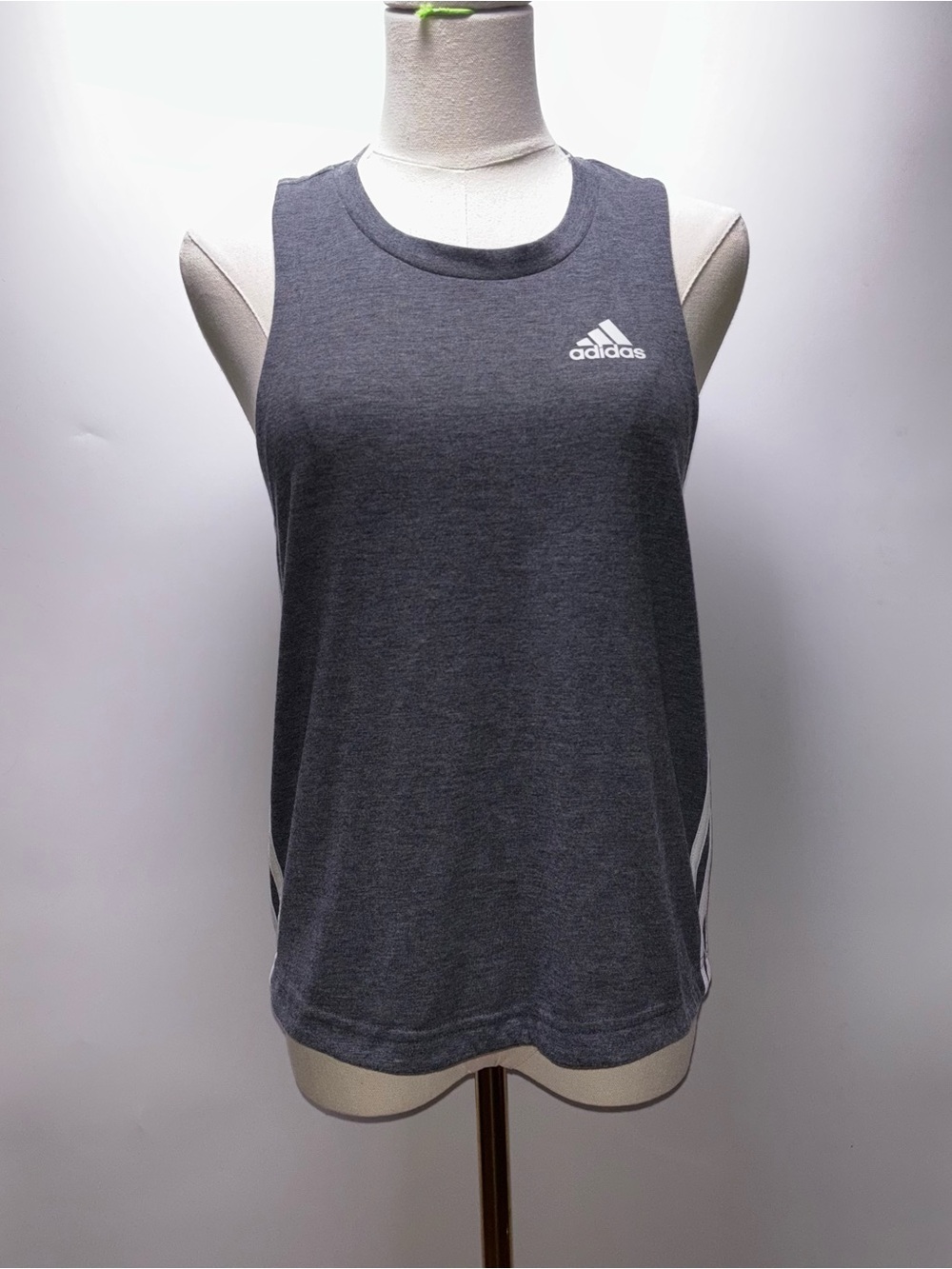 adidas Aeroready Dark Gray Sleeveless Athletic Tank Top Size S